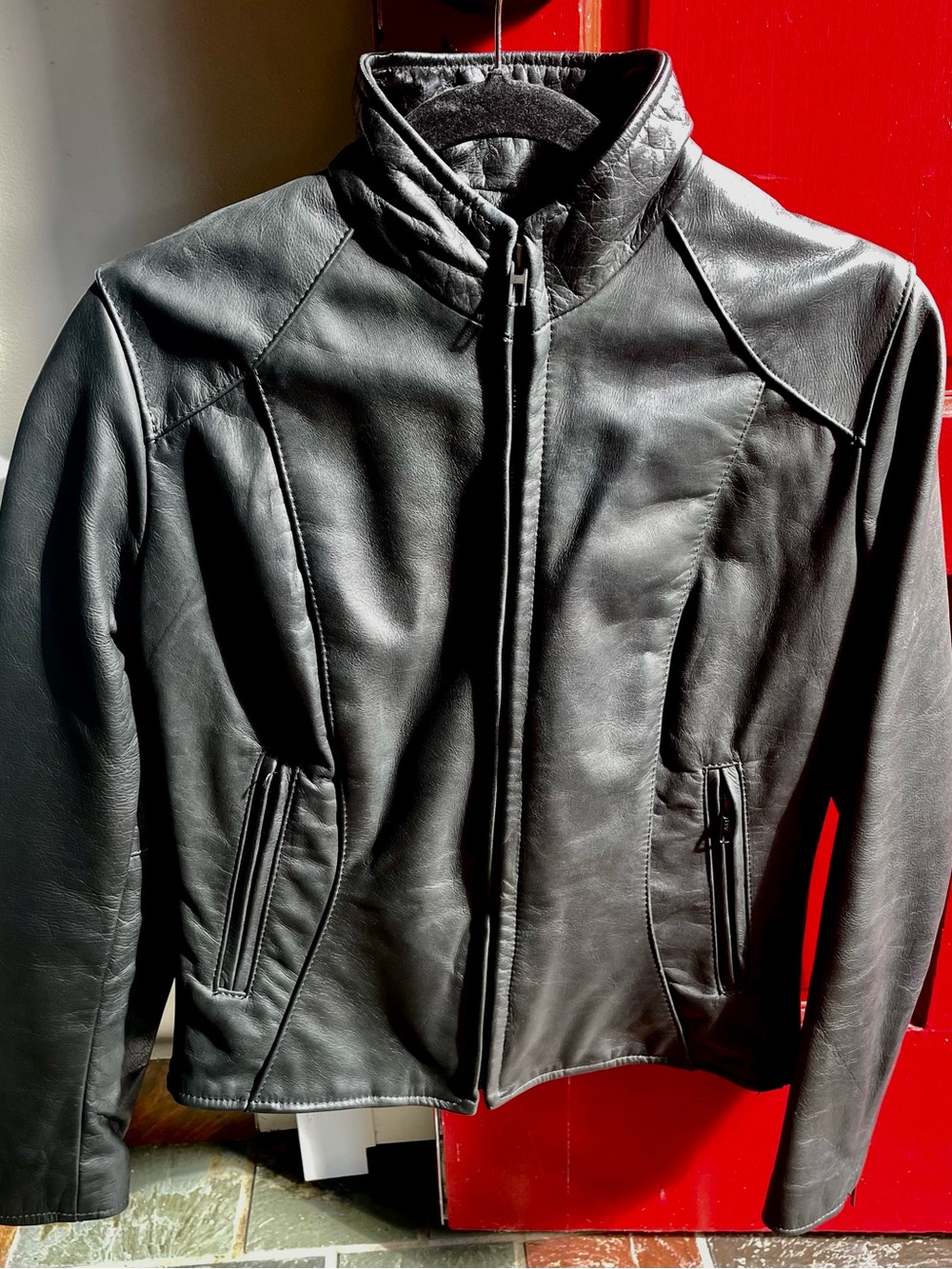 Hot Leathers Women's Black Leather Jacket with liner